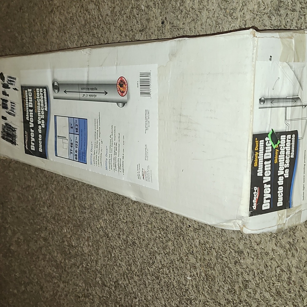 Aluminum dryer vent duct